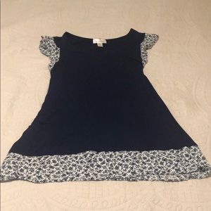 MH Maternity - Cinched Blouse Ruffle Sleeve & Hem